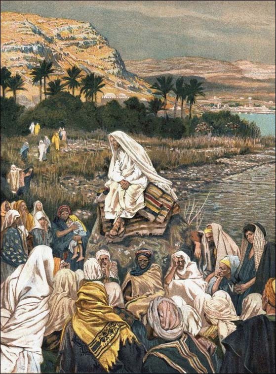 Jesus Teaching by the Seashore (James Tissot, 1899)