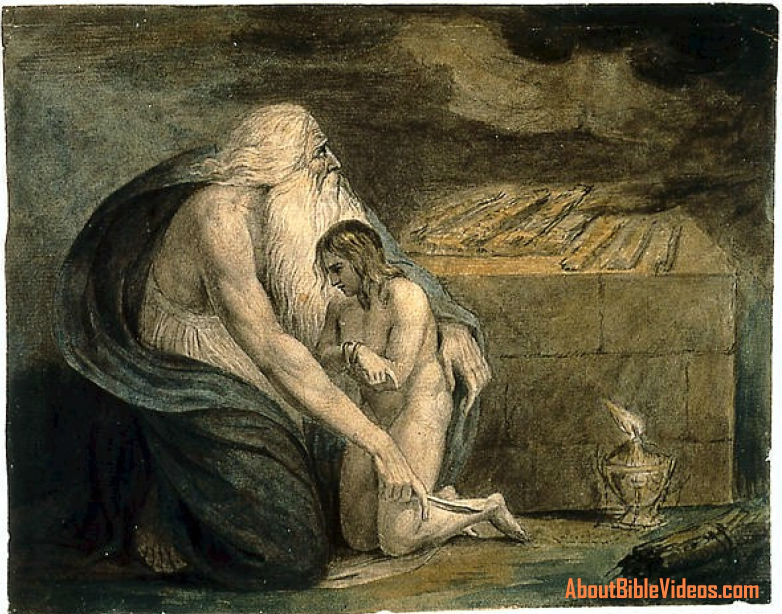 Abraham Preparing to Sacrifice Isaac (William Blake, 1783, Museum of Fine Arts, Boston)