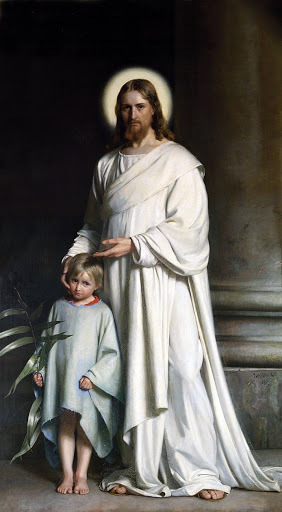Christ and child (Carl Heinrich Bloch)