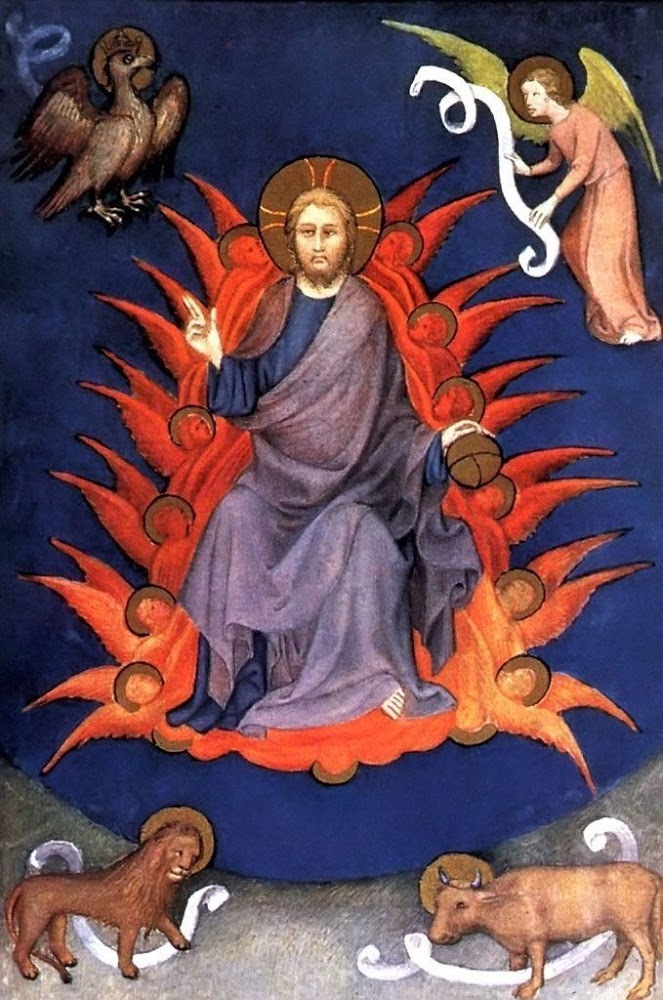 Christ in Majesty ("Très Riches Heures du Duc de Berry", 1410-1411, Musée Condé à Chantilly, France)