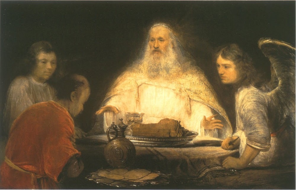 God and the Angels visit Abraham (Arent de Gelder, c. 1680 - 1685 ,  Museum Boijmans Van Beuningen, Rotterdam)