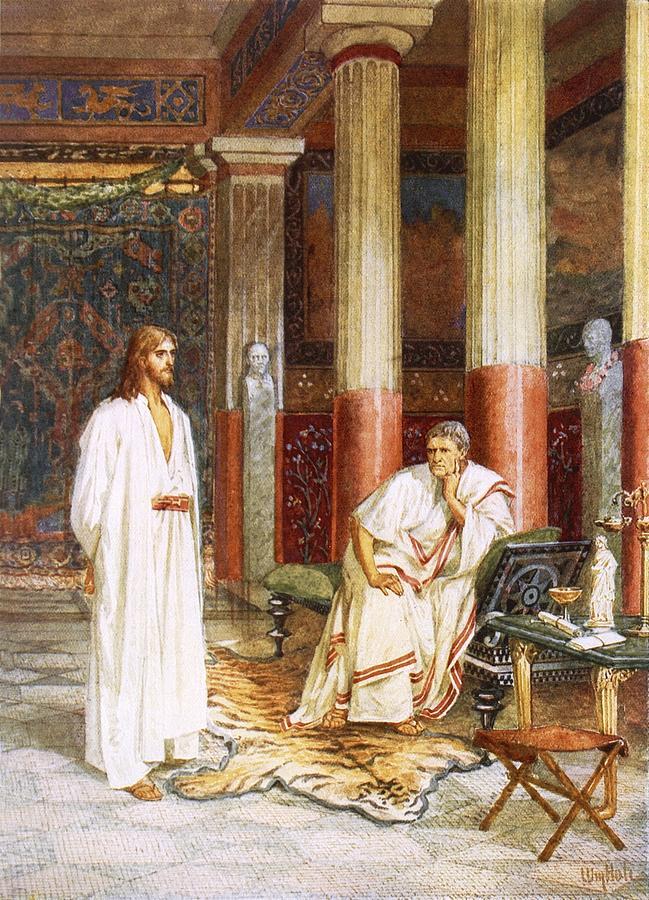 Jesus Being Interviewed Privately (William Brassey Hole)
