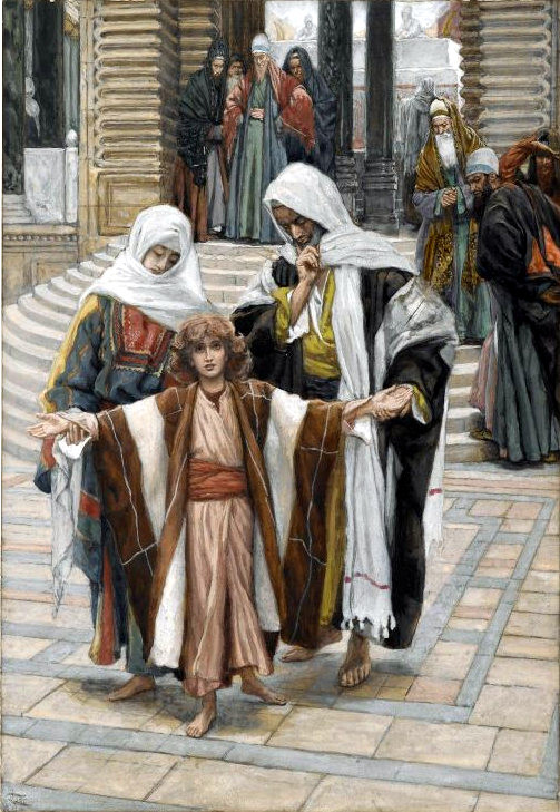 Jesus Found in the Temple (James Tissot, 1886-1894, Brooklyn Museum, New York)