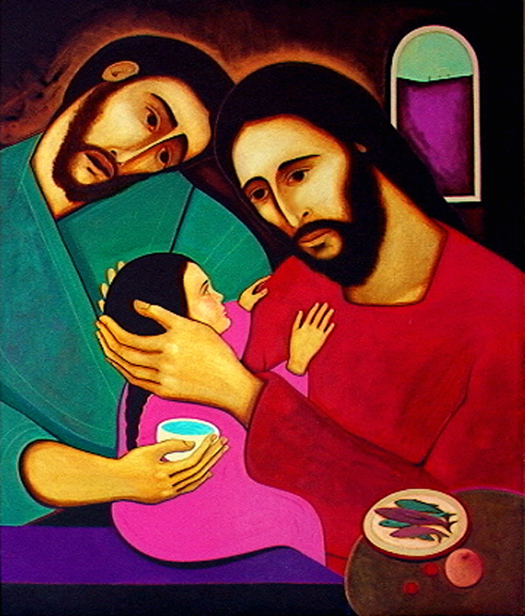 Jesus heals the daugher of Jairus (Michael O'Brien, © Michael O'Brien)