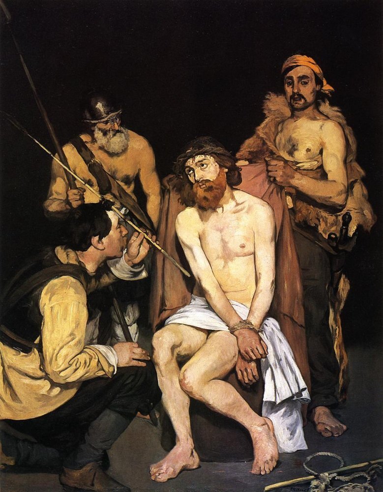 Jesus Mocked by Soldiers (Edouard Manet, 1865,  Art Institute, Chicago)
