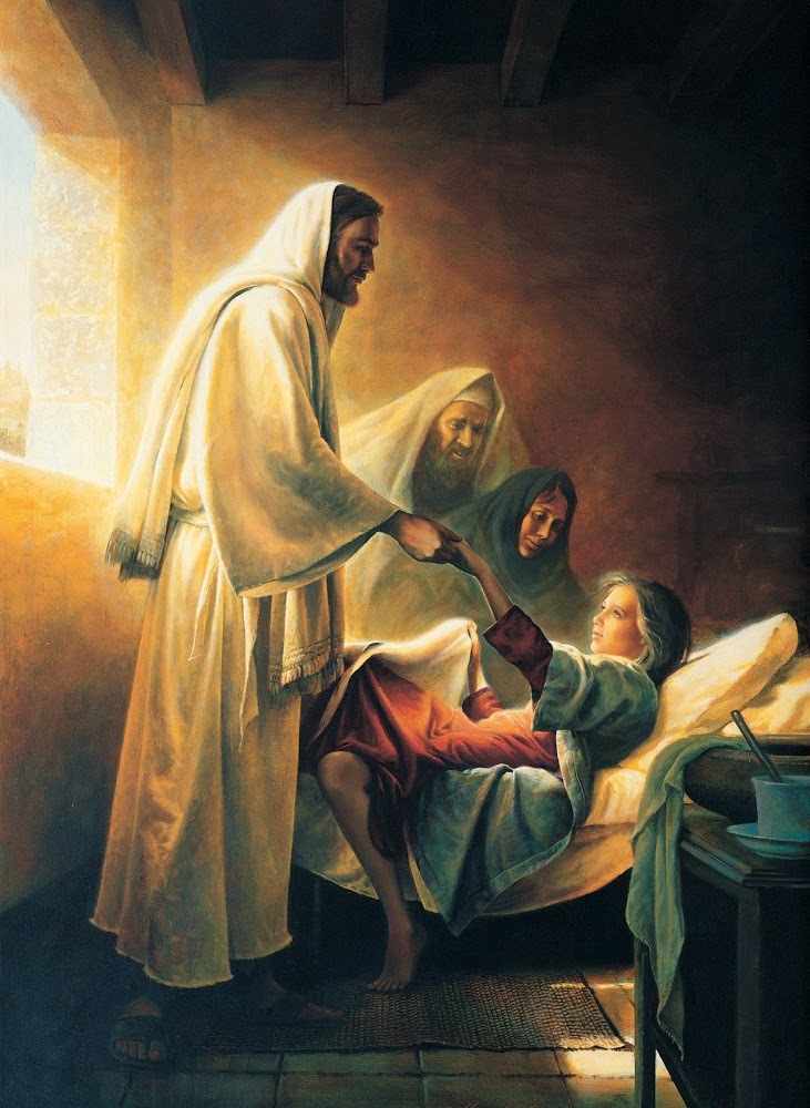 Jesus Raising The Daughter Of Jairus (Greg Olsen, © Greg Olsen)