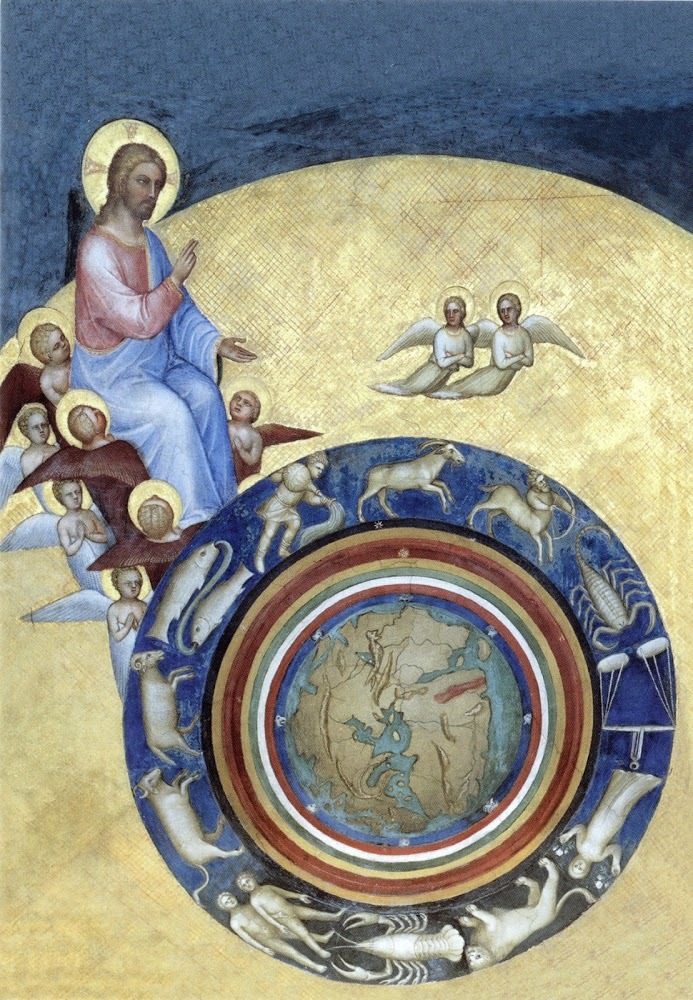 La Création du monde: Christ Chronocator (Giusto de’ Menabuoi, 1370, Baptistère de Padoue)