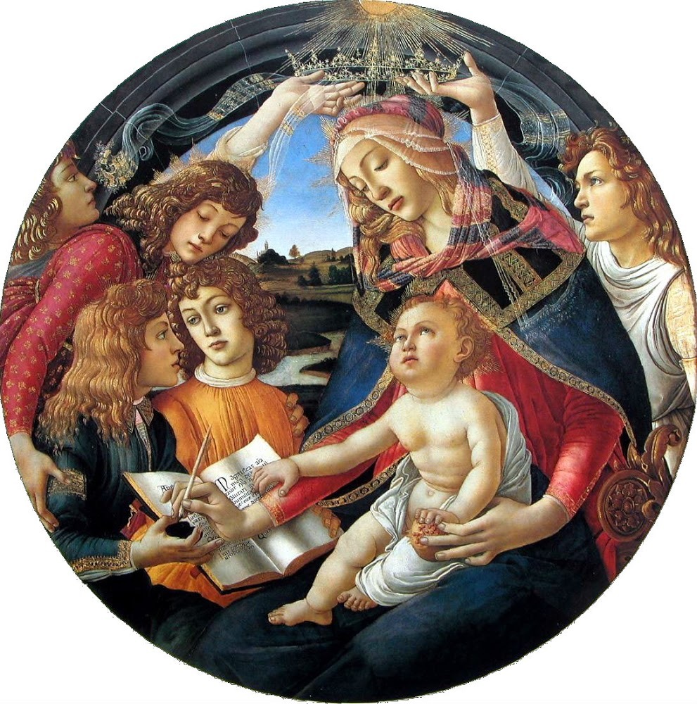 Madonna of the Magnificat (Sandro Botticelli, 1481, Uffizi, Florence)
