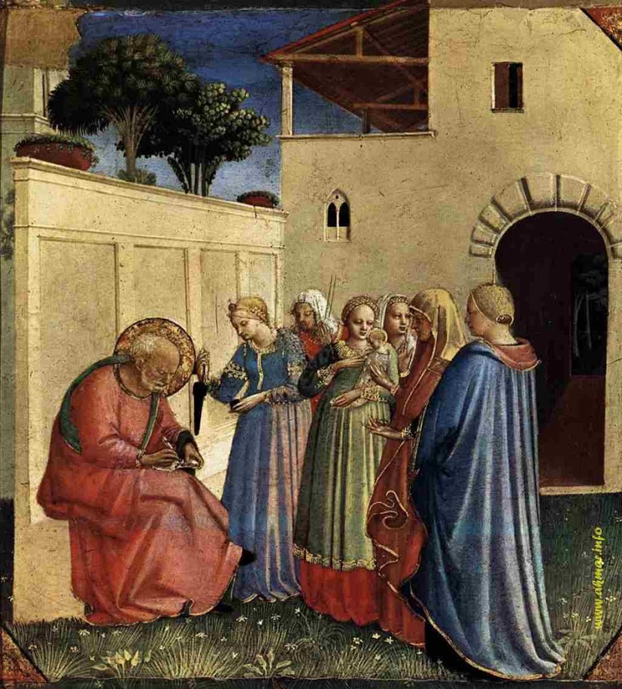 Naming of John (Fra Angelico, 1435, Museo di San Marco, Florence)