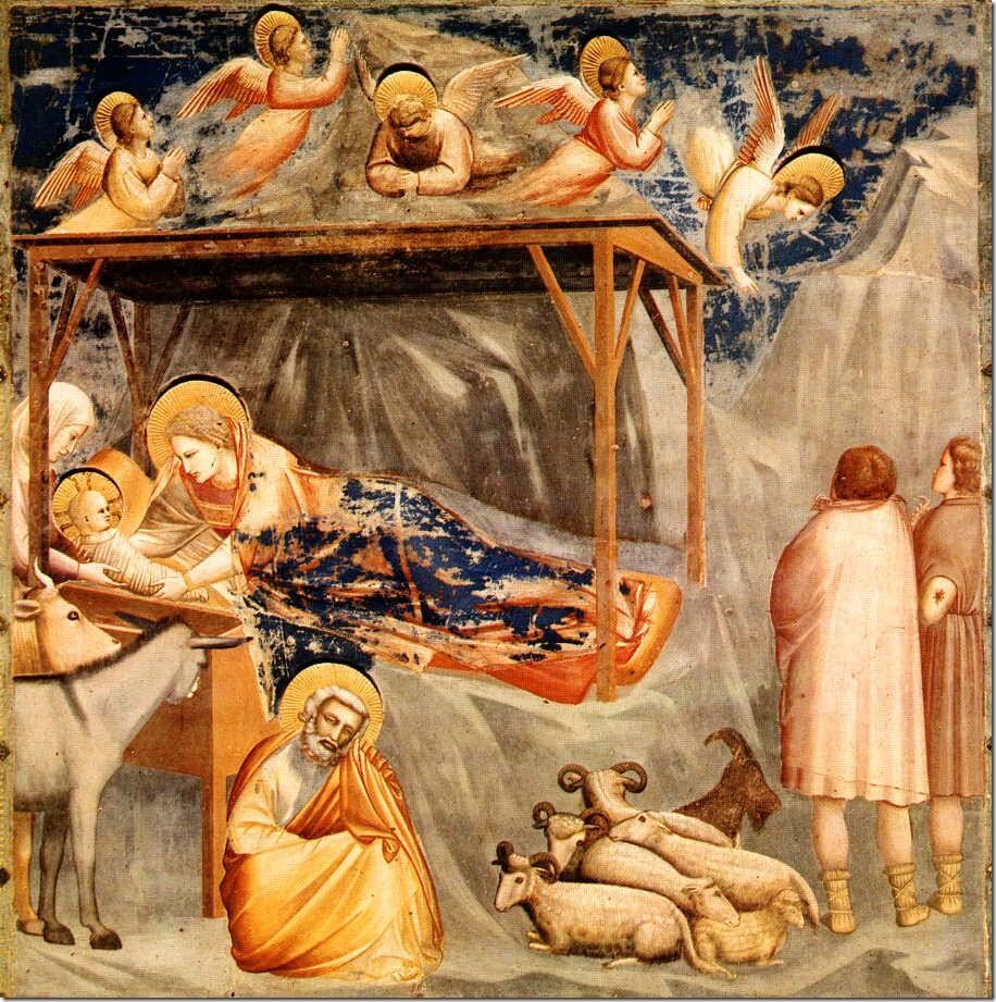 Nativity (Giotto, 1305, Scrovegni Chapel)