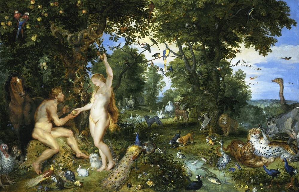 Paradise and the Fall (Jan Brueghel the Elder, c. 1615 ,  Mauritshuis, The Hague)
