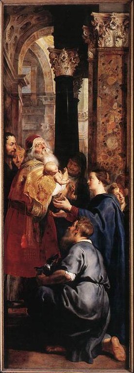 Presentation in the Temple (Deposition - right panel) (Peter Paul Rubens, 1612 - 14 ,  Cathedral of Our Lady, Antwerp)