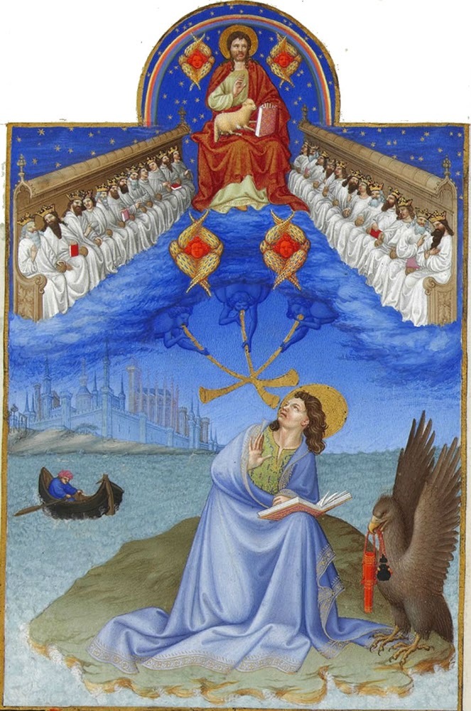 Saint John on Patmos (Limbourg brothers, C.1385 - C.1416, "Très Riches Heures du Duc de Berry")
