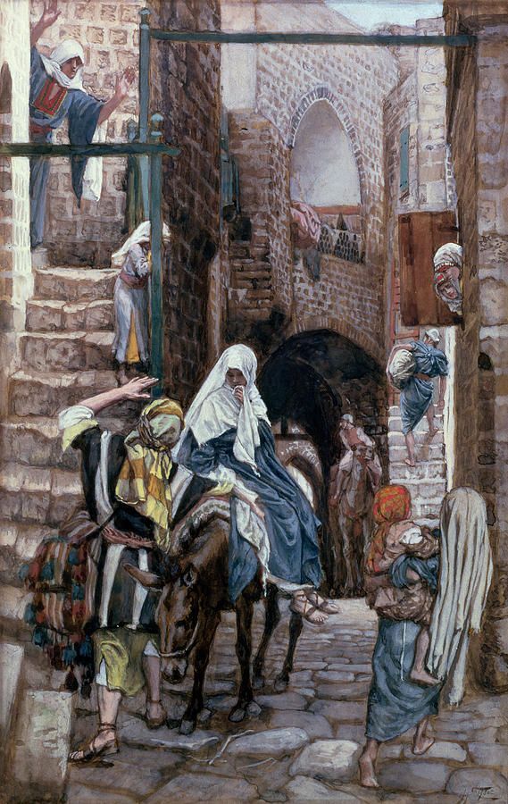 Saint Joseph Seeks Lodging In Bethlehem (James Tissot, 1886-1894, Brooklyn Museum, New York)