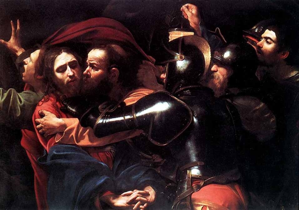 Taking of Christ (Caravaggio, 1598, National Gallery of Ireland)