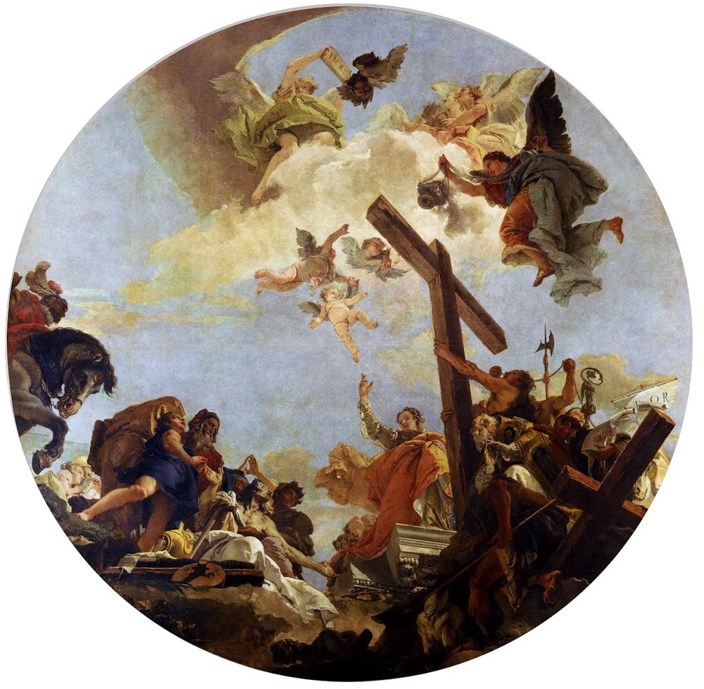 The Discovery of the True Cross and St. Helena ( Giovanni Battista Tiepolo, c.1745, Gallerie dell'Accademia, Venice, Italy)