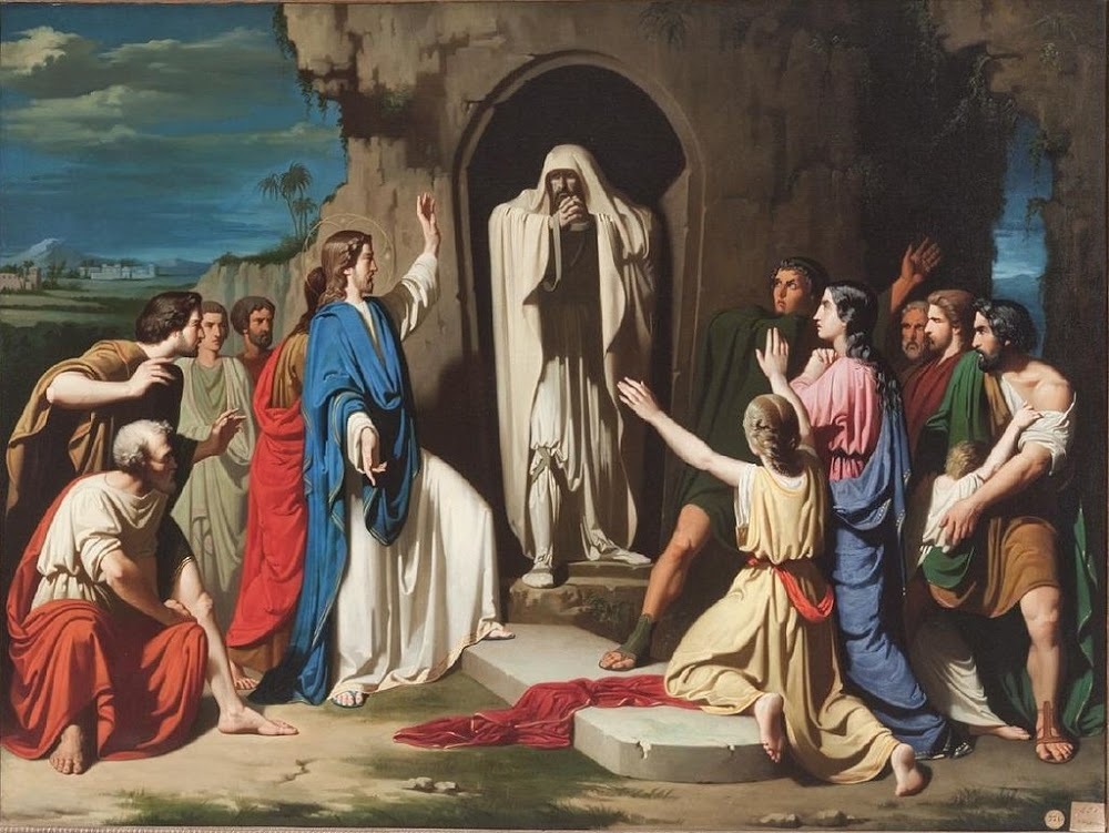 The Resurrection of Lazarus (Jose Casado Del Alisal)